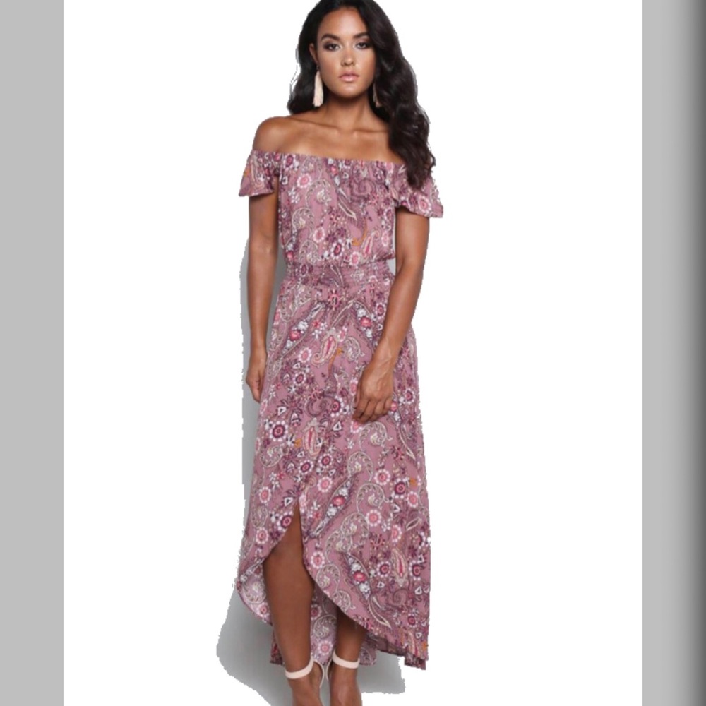 NWOT Paisley Off Shoulder Dre…